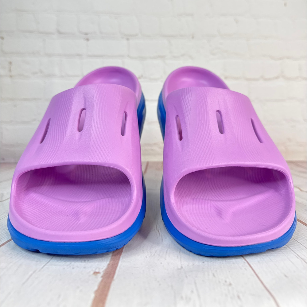 Hoka Ora Recovery Slide 3 Cyclamen/Coastal Sky Sandals Mens Size 11 - Picture 5 of 9